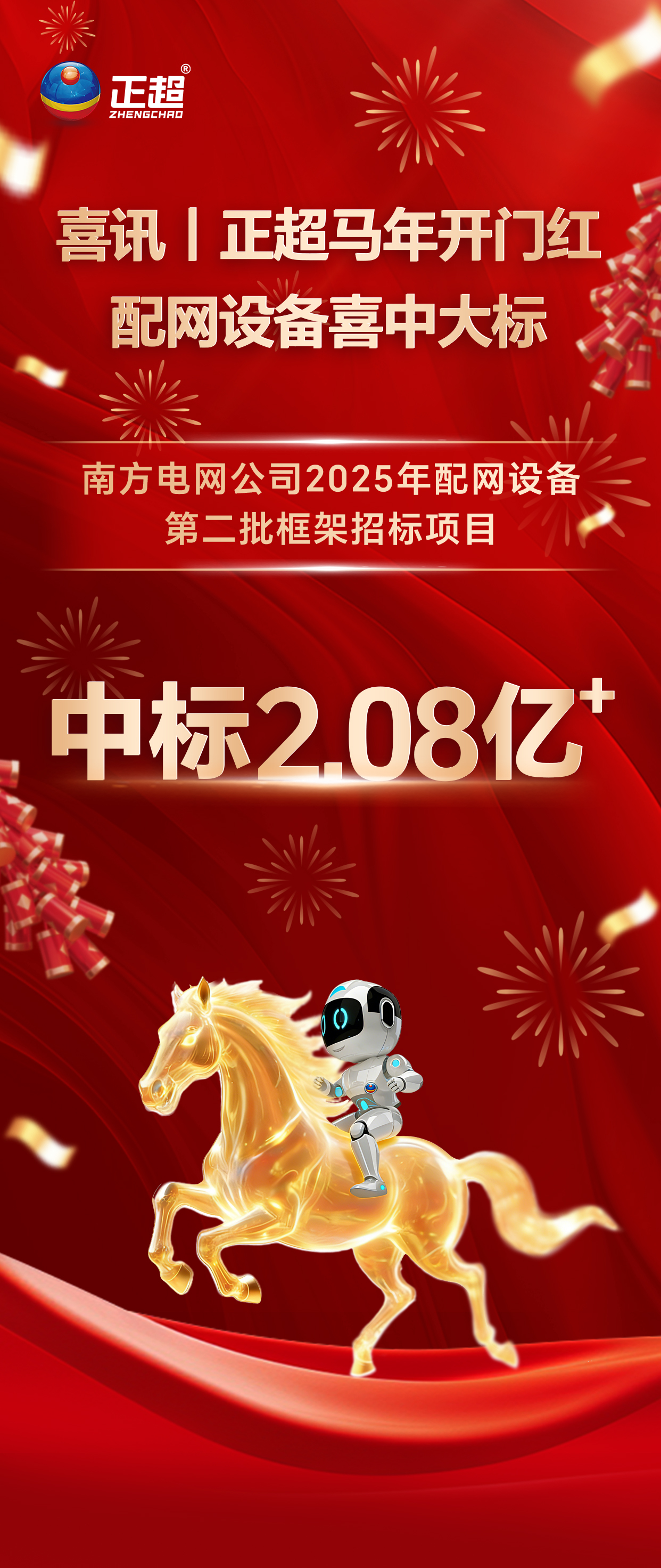 喜讯｜赢多多马年开门红 配网设备喜中大标
